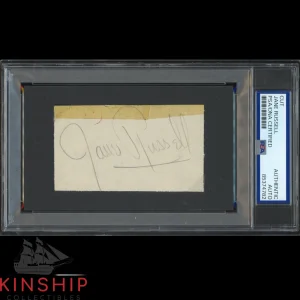 Jane Russell signed Cut PSA DNA Slabbed Famous Actress Auto C4280