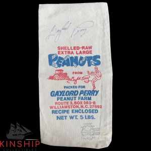 Gaylord Perry signed Peanut Bag JSA COA Giants Cy Young HOF Auto Rare Z1231