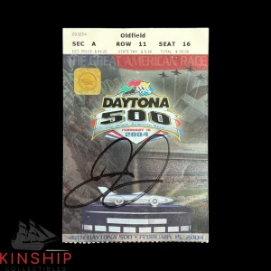 Dale Earnhardt Jr signed 2004 Daytona 500 Ticket JSA COA Nascar Auto Z2213