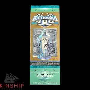 Ricky Rudd signed 1997 Brickyard 400 Ticket JSA COA NASCAR Race Winner Z2226