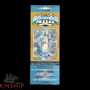 Ricky Rudd signed 1997 Brickyard 400 Ticket JSA COA NASCAR Race Winner Z2229