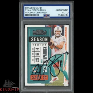 Ryan Fitzpatrick signed 2020 Panini Contenders Card PSA DNA Slab Auto C4376