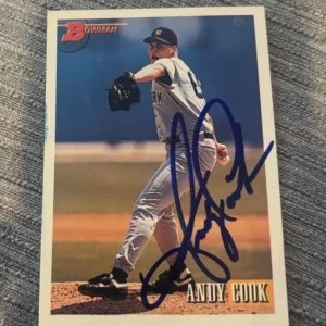 1993 Bowman #124 Andy Cook signed autographed Rookie Card New York Yankees