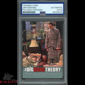 Jim Parsons signed Big Bang Theory Trading Card PSA DNA Slabbed Auto C4362