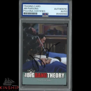 Jim Parsons signed Big Bang Theory Trading Card PSA DNA Slabbed Auto C4365