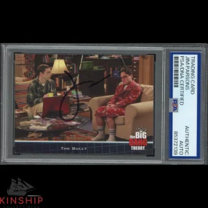 Jim Parsons signed Big Bang Theory Trading Card PSA DNA Slabbed Auto C4363