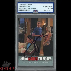Jim Parsons signed Big Bang Theory Trading Card PSA DNA Slabbed Auto C4354
