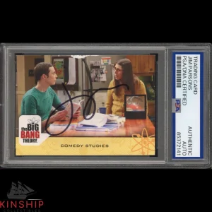 Jim Parsons signed Big Bang Theory Trading Card PSA DNA Slabbed Auto C4358