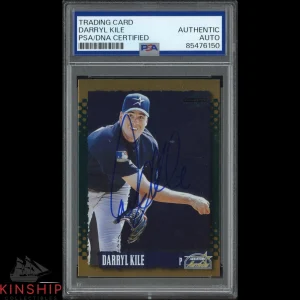 Darryl Kile signed 1995 Score Gold Rush Card PSA DNA Slabbed Baseball Auto C4377
