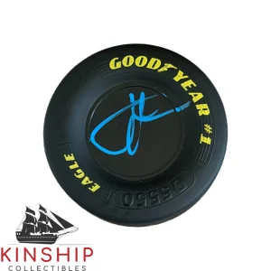 John Force signed Goodyear Mini Tire JSA COA Nascar Auto Rare T53