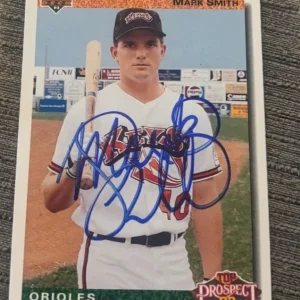 1992 Upper Deck Mark Smith signed autographed Baltimore Orioles Card Auto