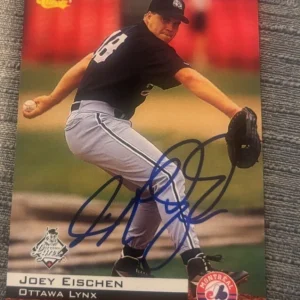 1994 Classic #96 Joey Eischen signed autographed card Ottawa Lynx Montreal Expos
