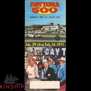 Richard Petty signed 1971 Daytona 500 Pamphlet JSA COA NASCAR Auto Rare Z2234