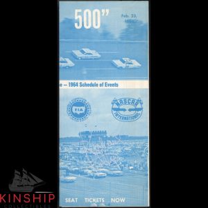 Richard Petty signed 1964 Daytona 500 Pamphlet JSA COA NASCAR Auto Rare Z2232