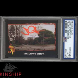 John Carpenter signed 2019 Fright Rags Card PSA DNA Slab Halloween Auto C4593