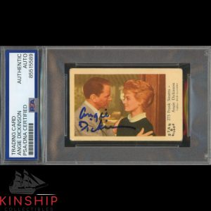 Angie Dickinson signed 1962 Dutch Gum Star Bilder Card #273 PSA DNA Slab C4630