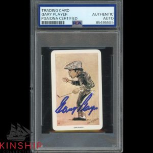 Gary Player signed 1979 Venorlandus World of Sport Card PSA Slab Golf Auto C4629