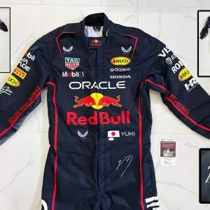 Yuki Tsunoda Signed Race Suit 2025 Season Red Bull Formula 1 F1 JSA COA