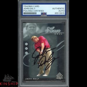 John Daly signed 2001 Upper Deck SP Trading Card PSA DNA Slab Golf Auto C4722