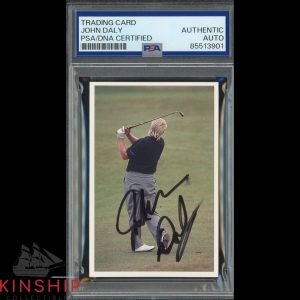 John Daly signed 1994 BBC Question Board Game Card PSA DNA Slab Golf Auto C4751