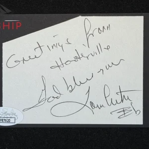 Tom Lester signed Cut JSA COA Green Acres Inscribed Actor Auto Rare I229