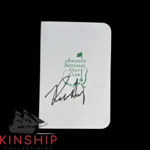 Russell Henley signed Masters Scorecard JSA COA Augusta PGA Golf Auto Z2296