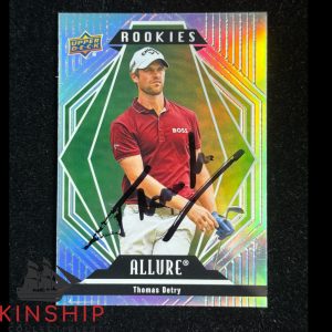 Thomas Detry signed 2024 Upper Deck Allure Golf Trading Card Masters Auto R120