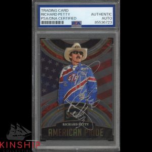 Richard Petty signed 2024 Panini Select Trading Card PSA DNA Slab NASCAR C4771