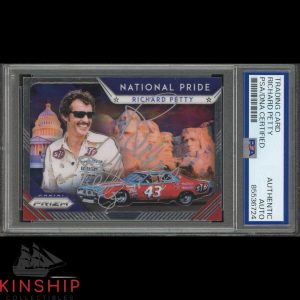 Richard Petty signed 2019 Panini Prizm Trading Card PSA DNA Slab NASCAR C4770