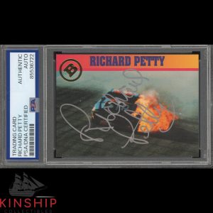 Richard Petty signed 1993 Ballstreet News Trading Card PSA DNA Slab NASCAR C4773