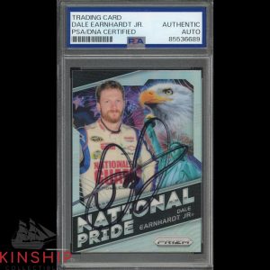 Dale Earnhardt Jr signed 2018 Panini Prizm Trading Card PSA DNA Slab Auto C4781