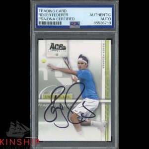 Roger Federer signed 2007 Ace Authentic Card #34 PSA DNA Slab Tennis Auto C4808