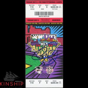 Chase Utley signed 2006 All Star Game Ticket JSA COA 1st ASG Phillies Auto Z2302