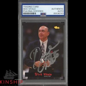 Dick Vitale signed 1994 Classic Games Trading Card PSA DNA Slab NCAA Auto C4805