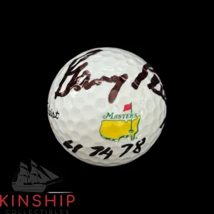 Gary Player signed Masters Logo Golf Ball JSA COA Inscribed 61,74,78 Rare A4047