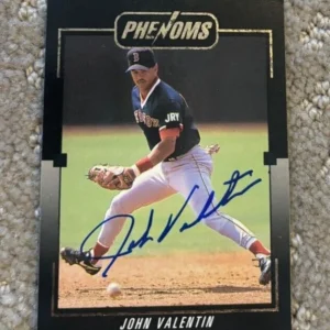 1992 Donruss The Rookies Phenoms John Valentin signed autographaphed #BC-19 RC
