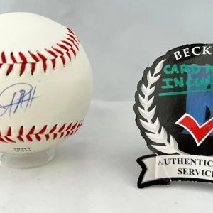 Usain Bolt Signed Baseball Olympics Gold Medalist Beckett BAS 1 COA