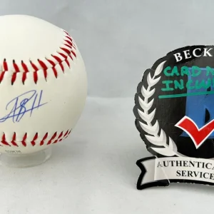 Usain Bolt Signed Baseball Olympics Gold Medalist Beckett BAS COA