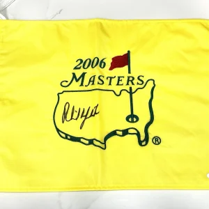 PHIL MICKELSON Hand Signed 2006 MASTERS Pin Flag Winner JSA Cert #4