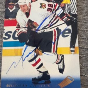1995-96 Pinnacle Murray Craven #179 signed autographed card Chicago Blackhawks