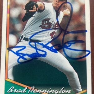 1994 Topps Baltimore Orioles Brad Pennington SIGNED Autographed Baseball Card