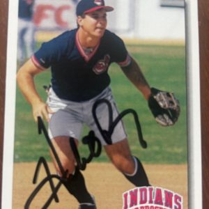 1992 Upper Deck Minor League #190 Herbert Perry signed autographed card Indians