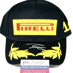 Isack Hadjar Hand Signed Pirelli Racing Hat Cash Ap Redbull JSA Cert #3