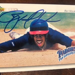 1992 Upper Deck Minor League #103 Ray Holbert signed autographed card Padres