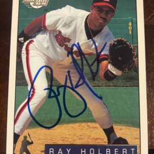 1993-1994 Fleer Excel Ray Holbert #283 Wichita Wranglers signed autographed Card