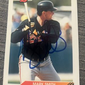1992 Bowman Mark Smith signed autographed Baseball Card #556 Baltimore Orioles
