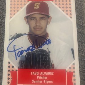 1991 ProCards Tomorrow's Heroes #267 Tavo Alvarez signed autographed card AUTO