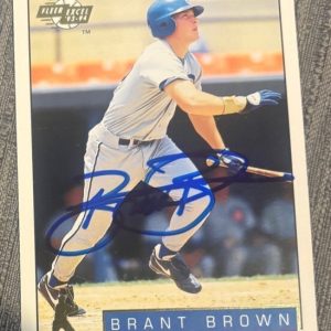 1993-94 Excel (Fleer) Minor League Baseball Brant Brown signed autographed card