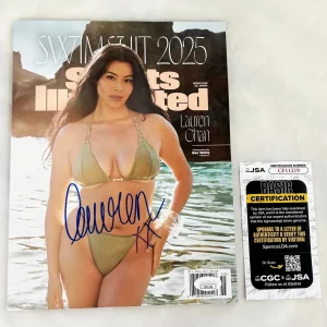 Lauren Chan Signed 2025 Sports Illustrated Swimsuit Magazine SI JSA 1 COA