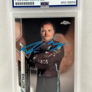 Valtteri Bottas Signed Rookie Card 2020 Topps Chrome #2 PSA/DNA F1 Formula 1 COA